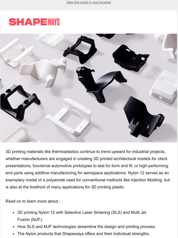 Shapeways The Expert Guide to Nylon Plastics Milled
