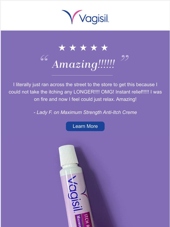 Hear why real women who love real results trust Vagisil