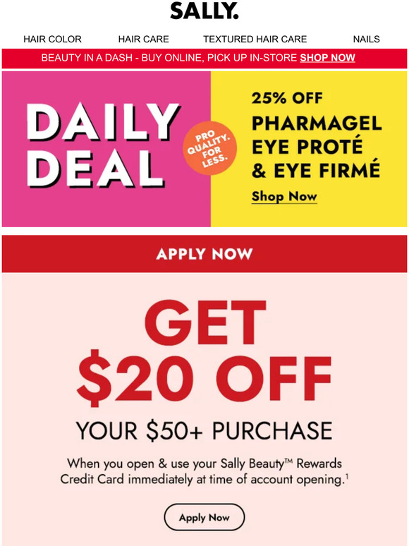 Sally deals beauty coupon