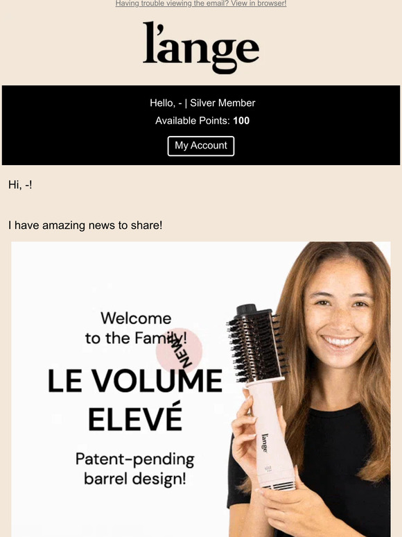 L'ange Hair INTRODUCING! Le Volume Elevé Milled