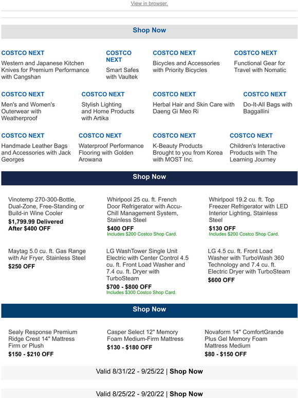 Costco Buy Direct from Select Brands with Costco Next! Milled