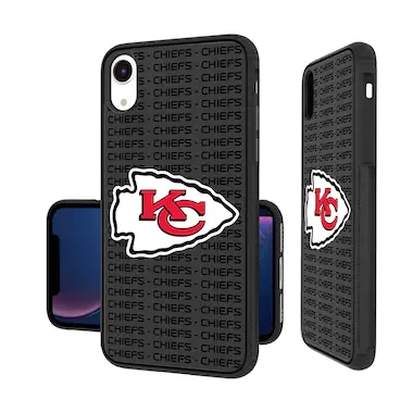 Kansas City Chiefs iPhone Text Backdrop Design Bump Case