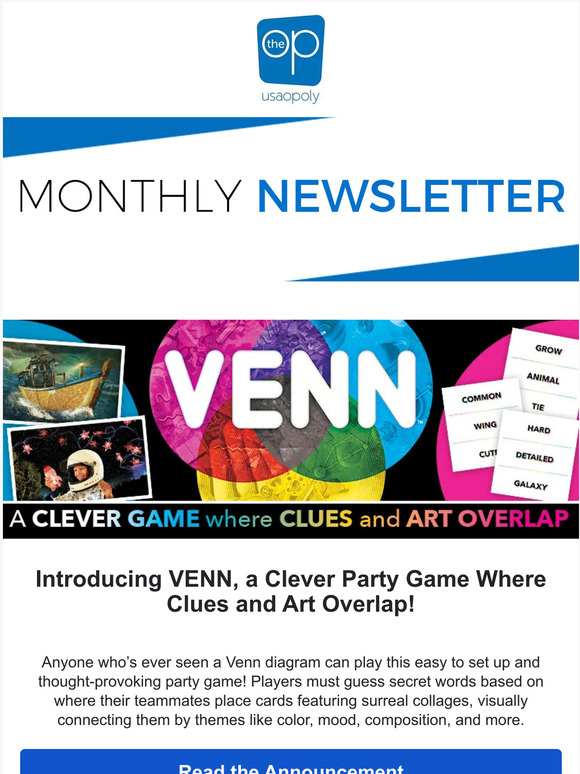 September Newsletter - Games & More from The Op