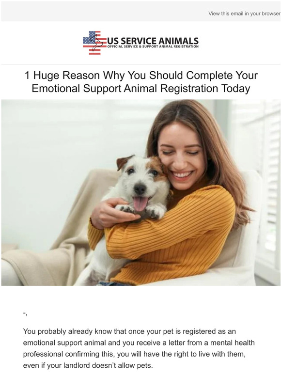 US Service Animals 1 Huge Reason Why You Should Complete Your