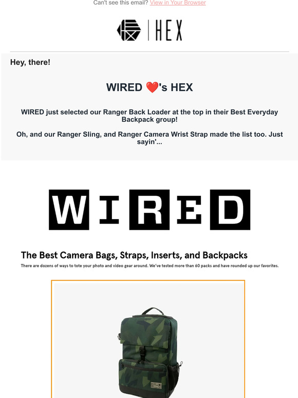 HEX WIRED Best Bag award 🏆 Milled