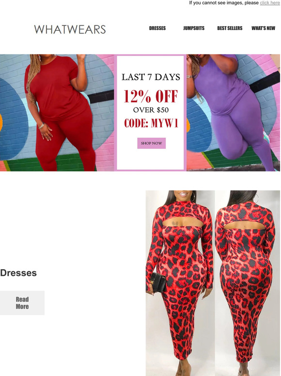 Congrats! You win 12% Coupon from WhatWears!