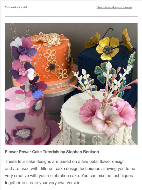 CakeFlix 4 Sugar Flower 🌺cake designs, beautiful, fast and easy cakes