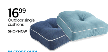 16.99 Outdoor single cushions