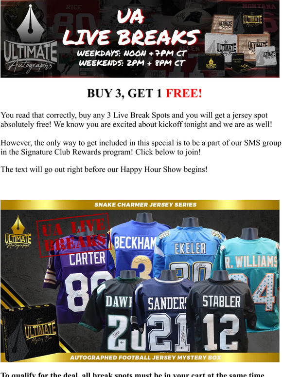 Shopping for your first NFL Mystery Box has never been easier than it is  with Ultimate Autographs! We pride ourselves in making the best…