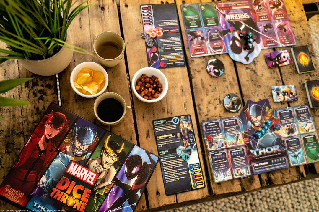 The Op Usaopoly Get Ready to Suit Up Marvel Dice Throne is Now