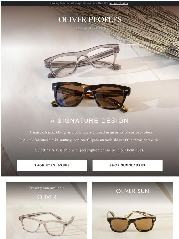 Oliver Peoples Eyewear: Meet Oliver | Milled