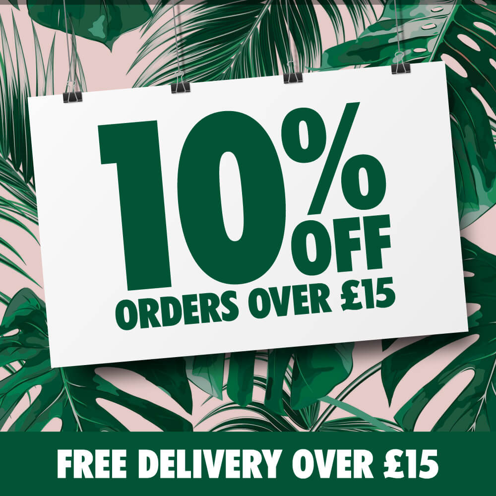 10% off orders over £15