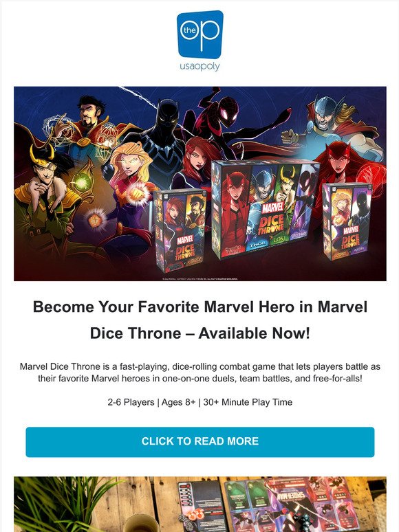 Battle as Iconic Marvel Heroes in Marvel Dice Throne – Available Now!