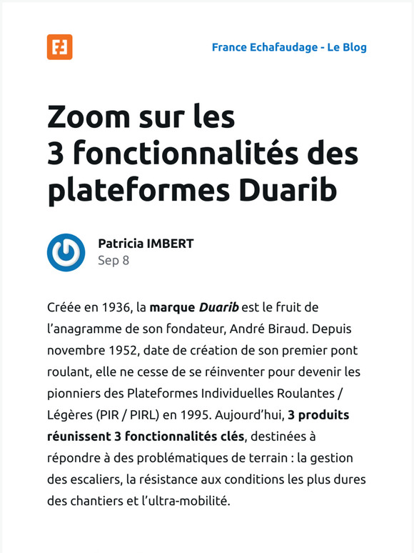 [Nouvel article] Zoom sur les 3 fonctionnalités des plateformes Duarib