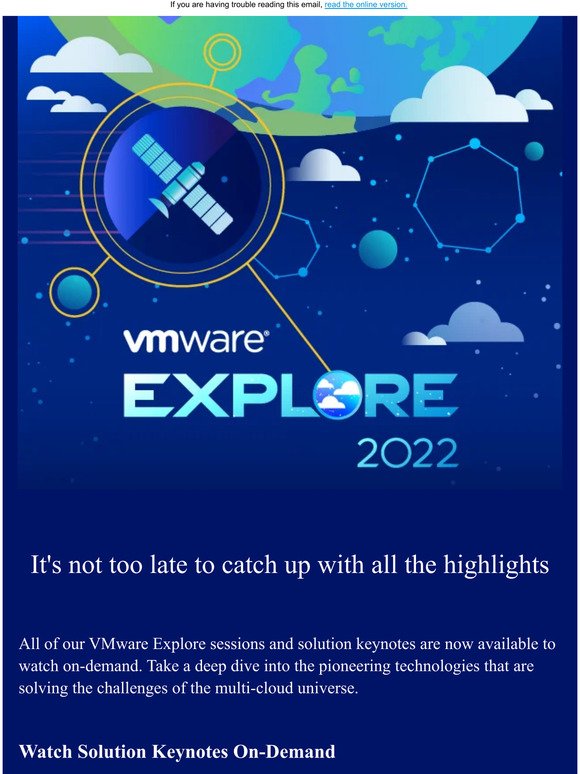 We Missed You at VMware Explore