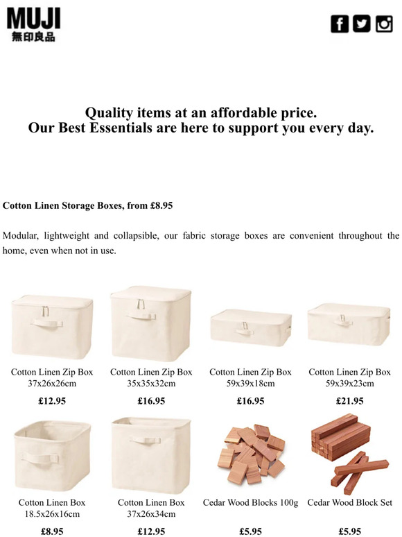 MUJI EU MUJI Best Essentials Made for Everyone Milled
