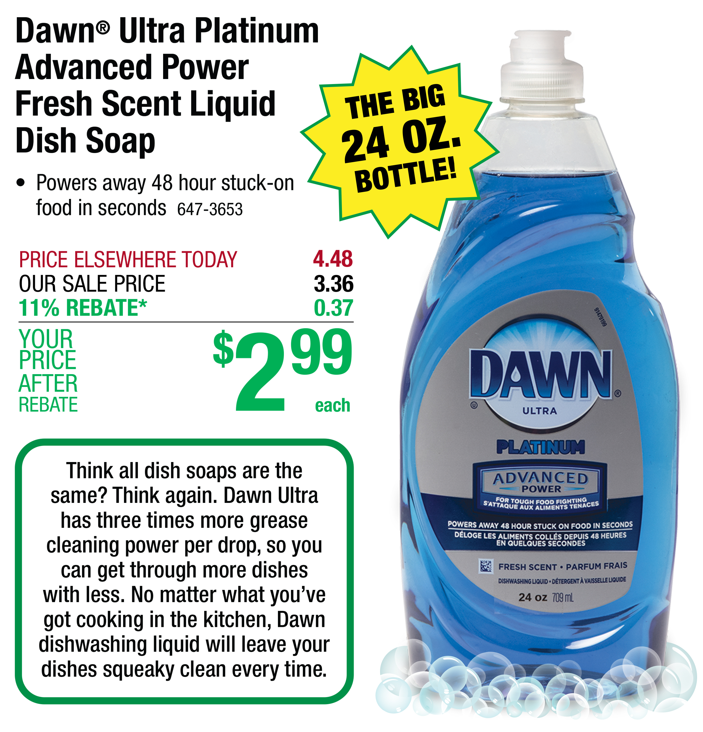 Menards Dawn® Dish Soap only 2.99 PLUS a new flyer! Milled