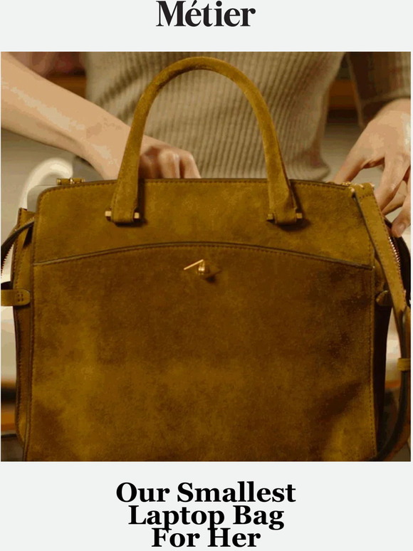Metier London Our Smallest Laptop Bag For Her Milled
