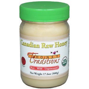 Canadian Raw Wild Honey Jar
