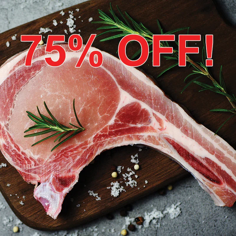 Image of Pastured Pork Bone-In Loin Chops, averages 1.2 lbs  (Minimum of 4)