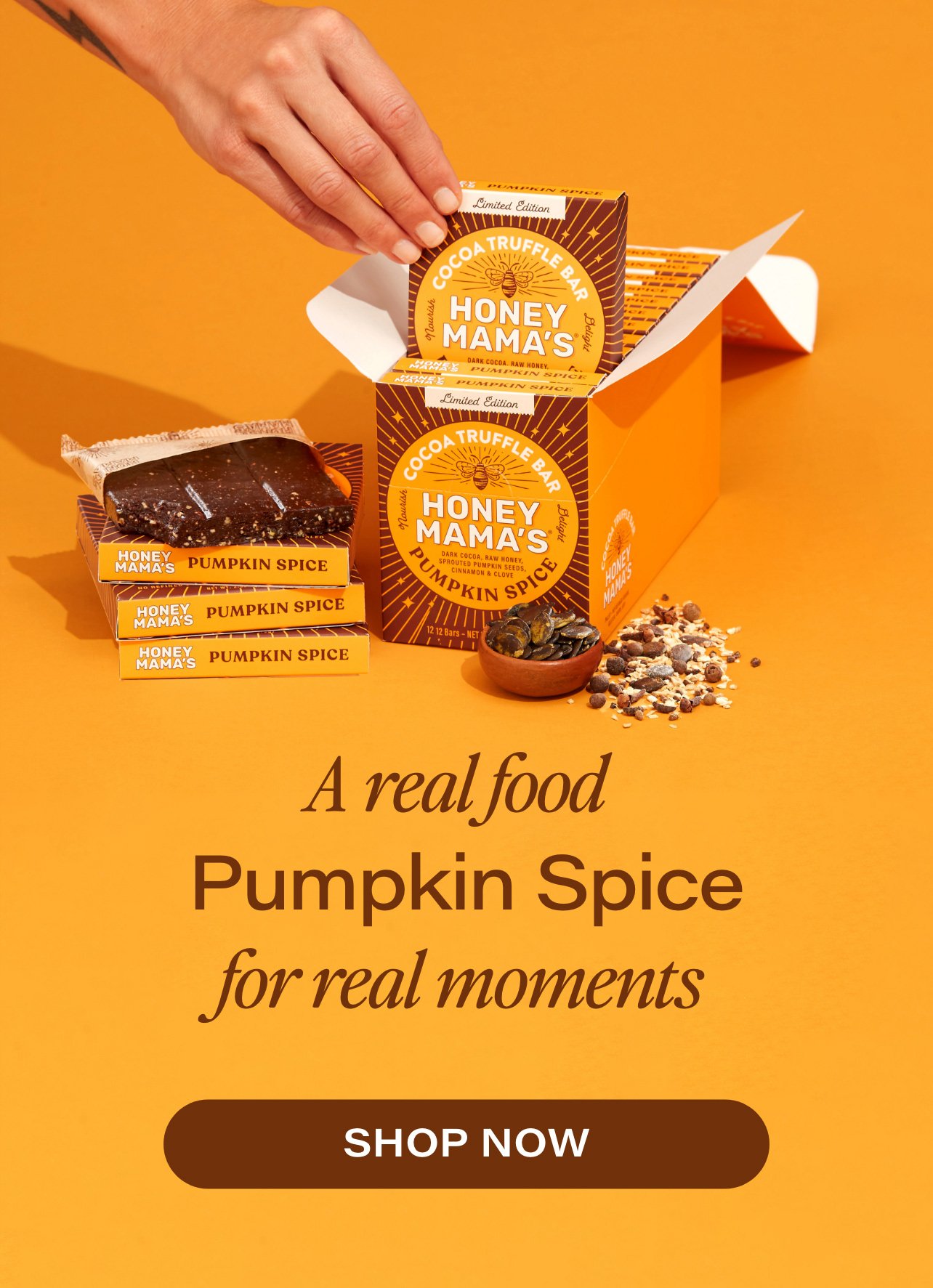 Honey Mama's to bring back Pumpkin Spice truffle bars