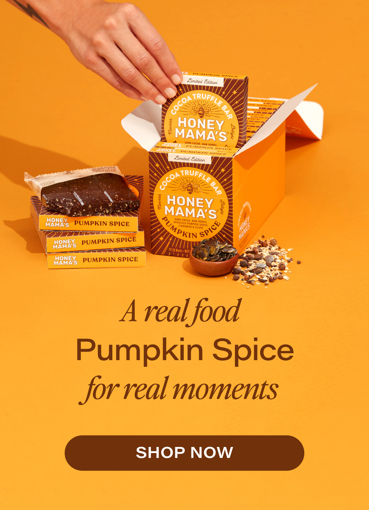 Honey Mama's to bring back Pumpkin Spice truffle bars