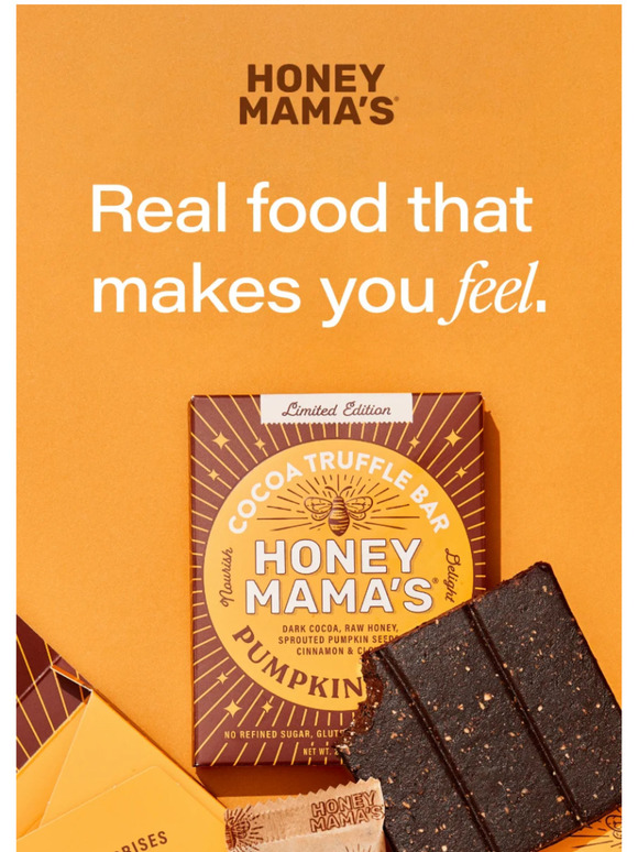 Fudge Fans, Honey Mama's Chocolate Truffle Bars Are For You