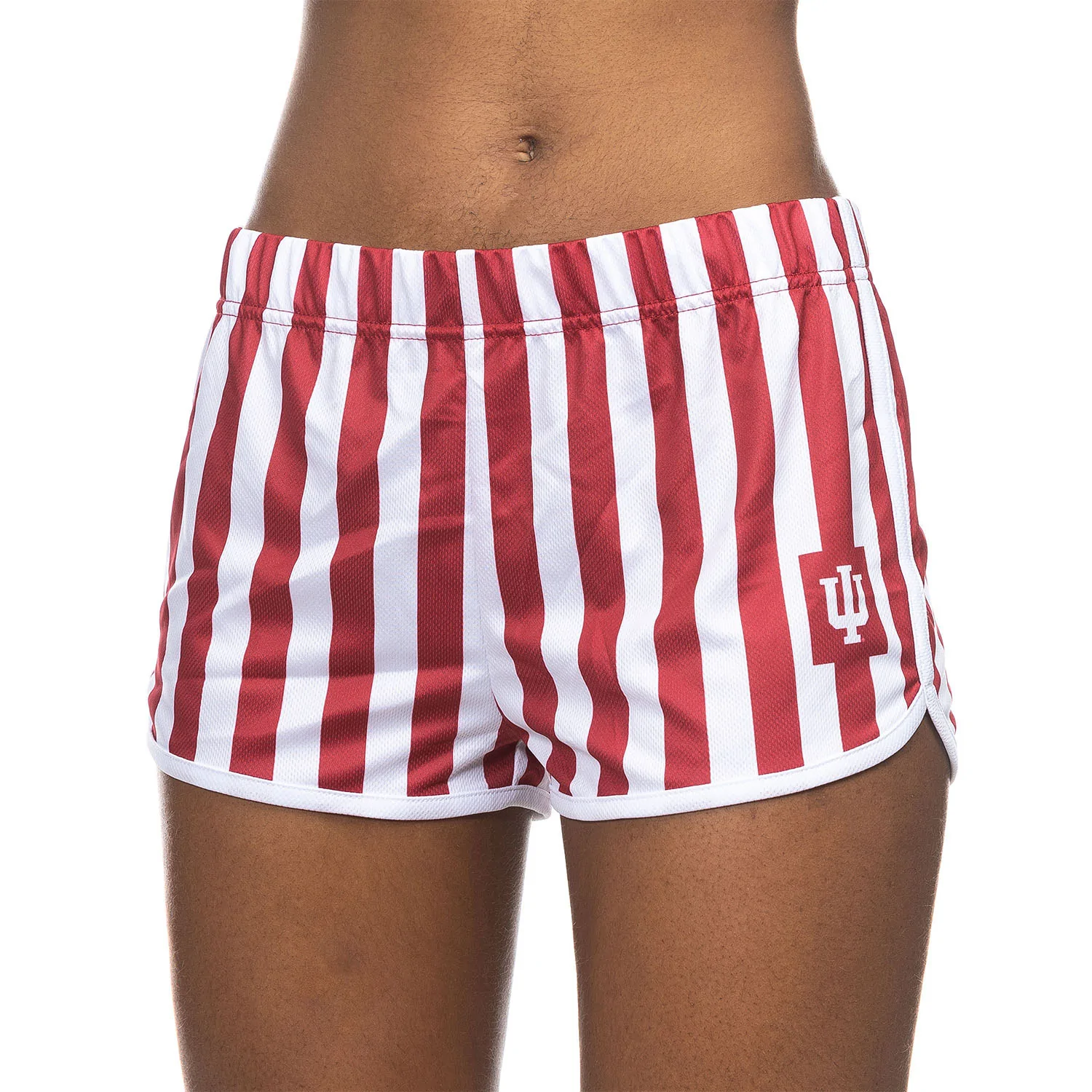 Image of Ladies Indiana Hoosiers Stripe Shorts