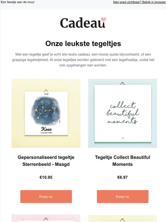 Cadeau: Dit zijn de leukste tegeltjes om cadeau te geven 🎀 | Milled