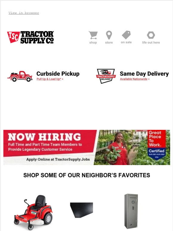 Tractor Supply Company Special Savings for Pet Appreciation Week Out