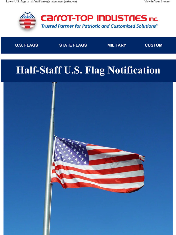 HalfStaff Alert In Honor of Queen Elizabeth II Milled