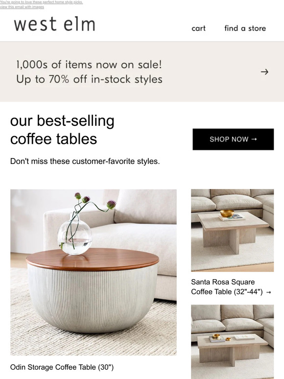 Pottery Barn Check out our bestselling Coffee Tables *Plus, 1,000s of