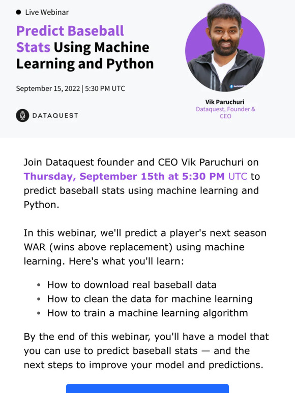 Dataquest Predict Baseball Stats Using Machine Learning and Python