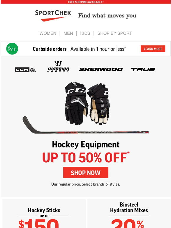 SportChek Get RinkReady With Hockey Equipment Up To 50 Off Milled