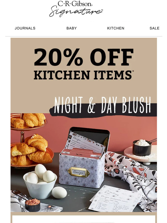 Spruce Up Your Kitchen Décor with 20% Off!