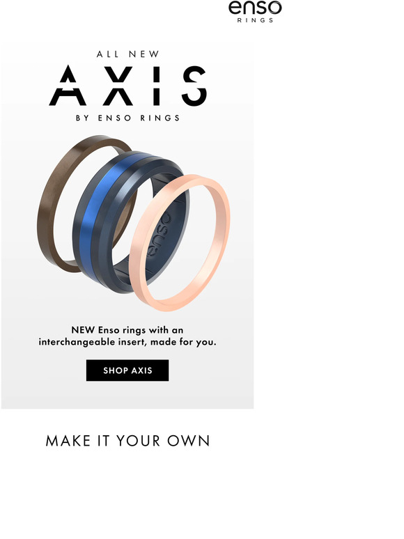 Enso Rings NEW! Axis by Enso Rings 🌟 Milled