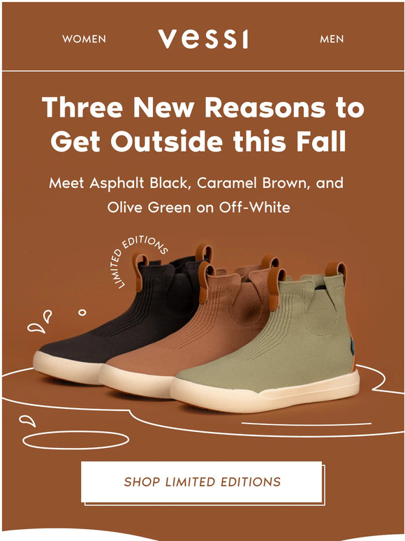 Vessi Footwear Ltd New colors for the new season Milled