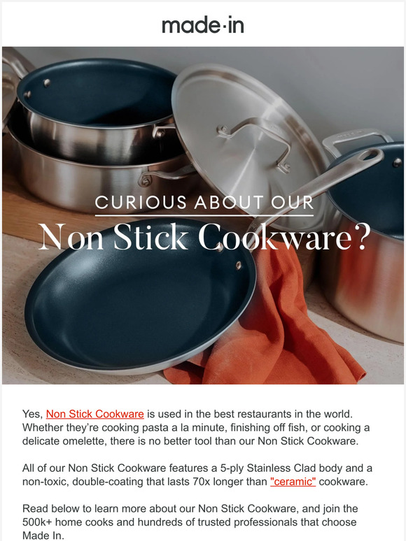 Made In 100 Safe Non Stick Cookware Milled