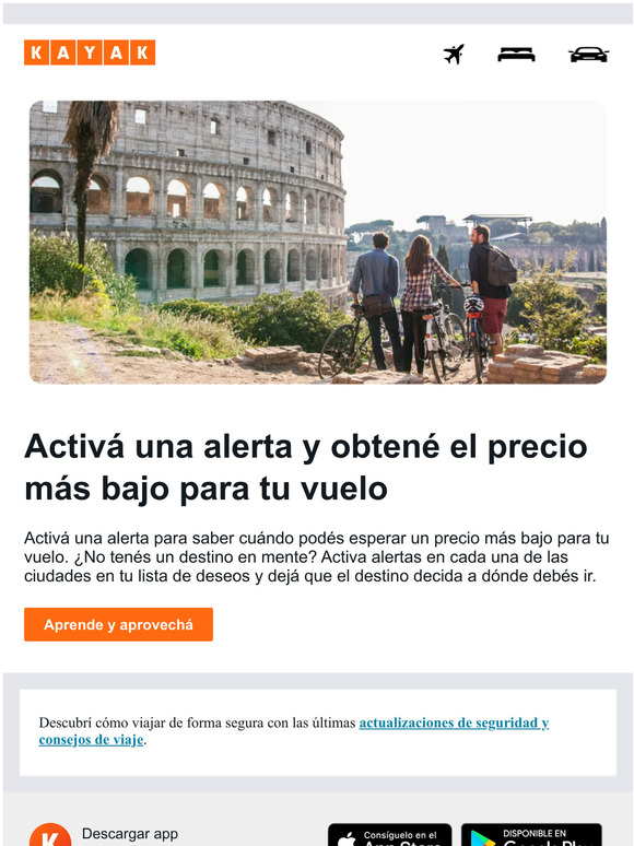 Rastreá precios a cualquier parte del mundo