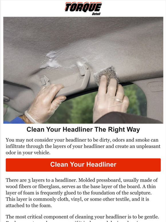 Torque Detail How to Clean a Car Headliner Milled