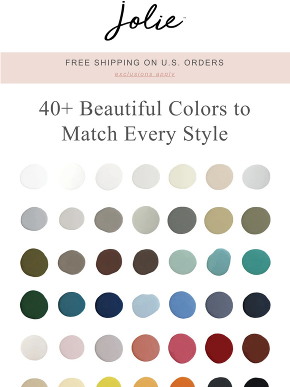 Jolie Home 40+ beautiful colors to match every style Milled