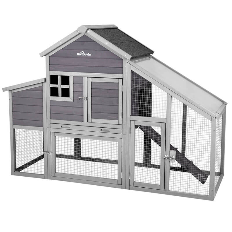 Aivituvin-AIR32 Wooden Chicken Coop 65" for 2-3 Hens
