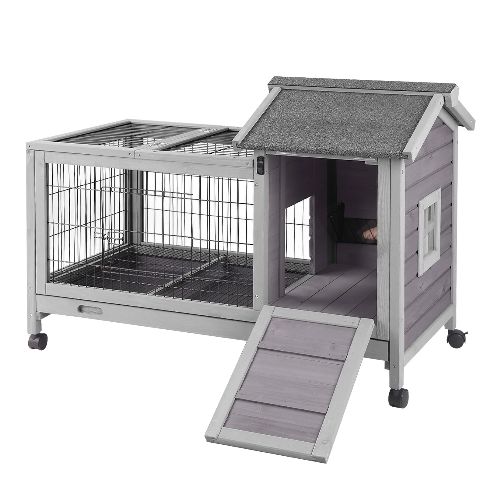 Aivituvin-AIR24 Rabbit Hutch | Bunny Cage (Inner Space 4.84ft²)