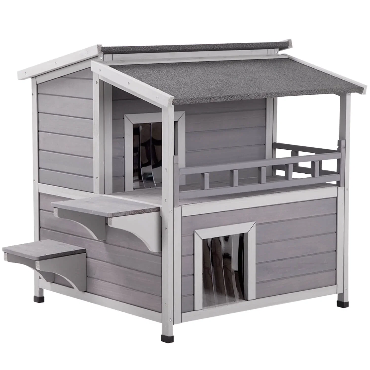 Aivituvin-AIR33 Outdoor Cat House, Indoor Wooden Cat House (Inner space 10.9 ft²)