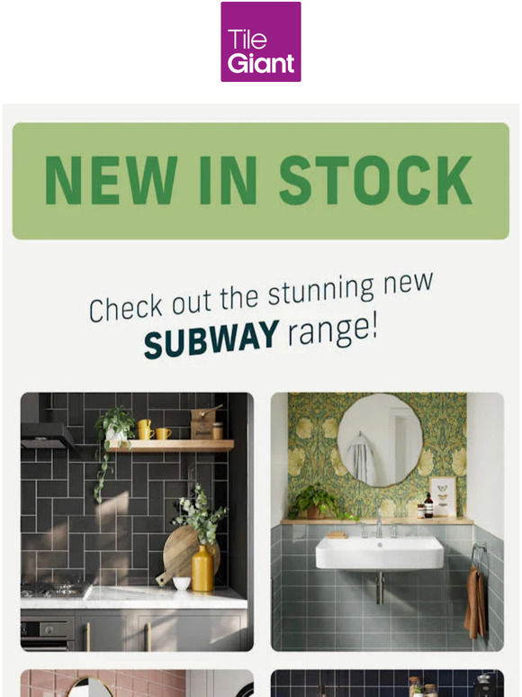Tile Giant New colours added to our hugely popular subway range Milled