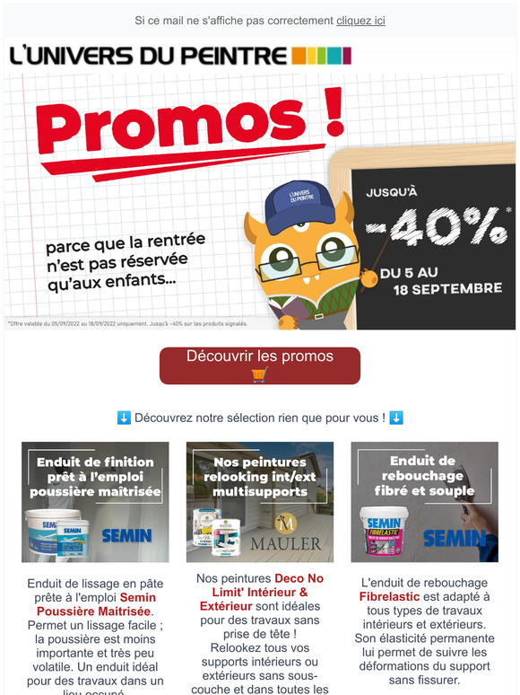 -40% de remise. Les promos de rentrée sont arrivées !