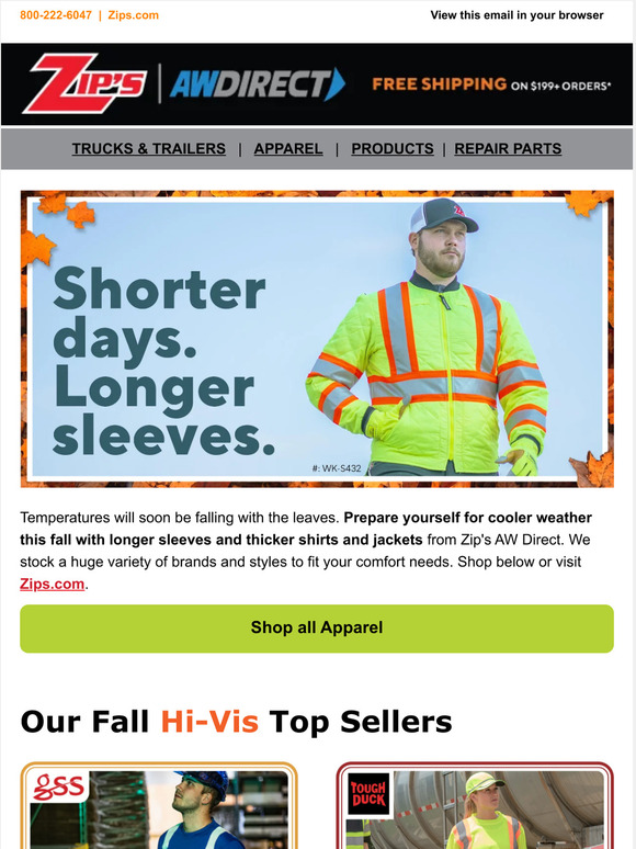 AW Direct Cooler weather ahead. Milled