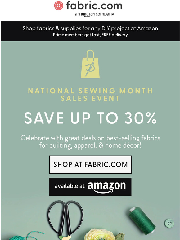 🧵We love National Sewing Month! Save up to 30%🧵
