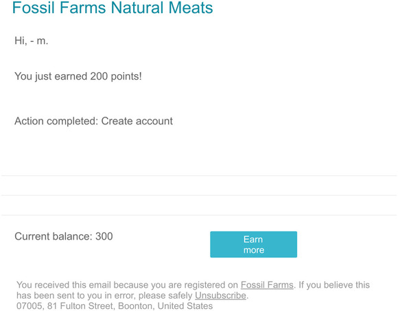 You just earned  points!