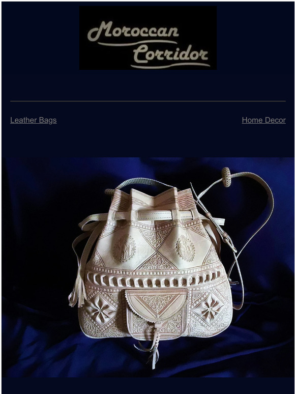 LSSAN Embroidered Leather Handbag